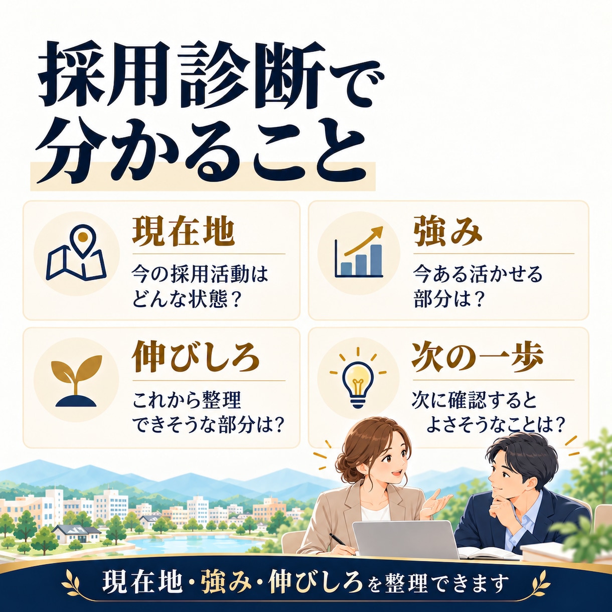 採用活動の現在地を診断します 自社の現在地・強み・伸びしろが見える採用診断 イメージ3
