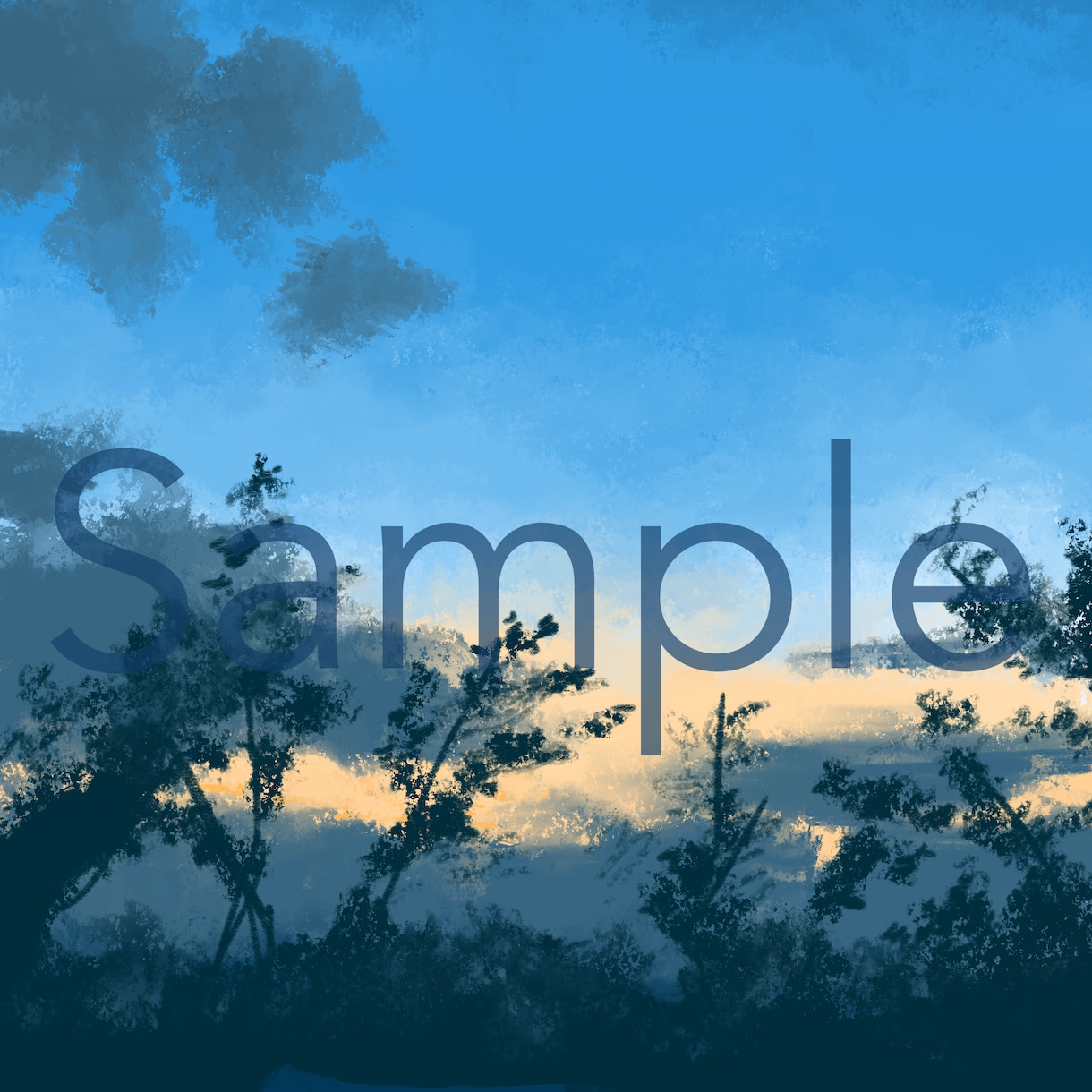 写真を参考に風景イラストを描きます デジタルで簡単な風景、背景を描きます。 イメージ1