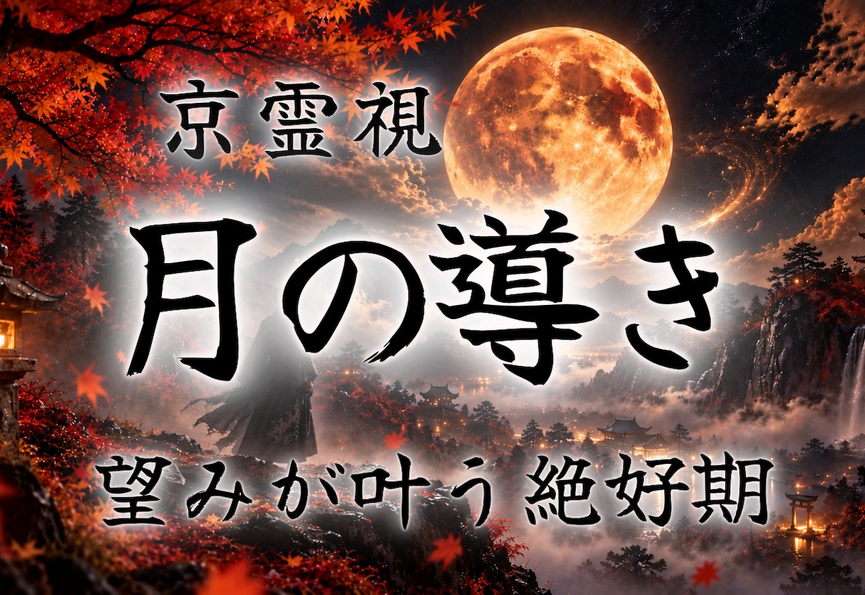 9月限定｜中秋の月詠霊視であなたの願いを満たします 恋愛・仕事・お金・人間関係｜悩みを晴らす特級月詠霊視術の導き イメージ1
