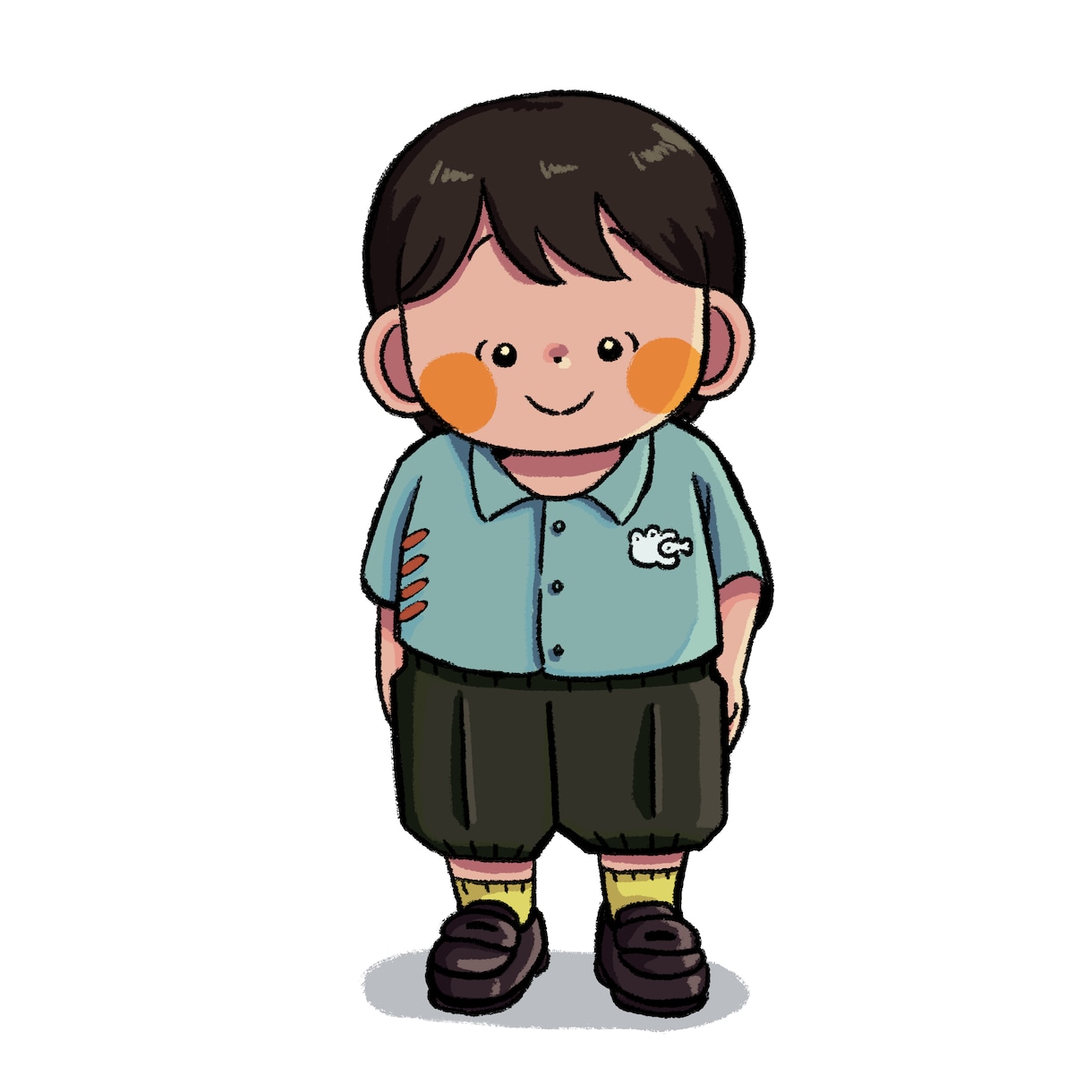 お子様をもちっとかわいいイラストにします 18歳が描くもちっと愛おしい成長記録 イメージ3