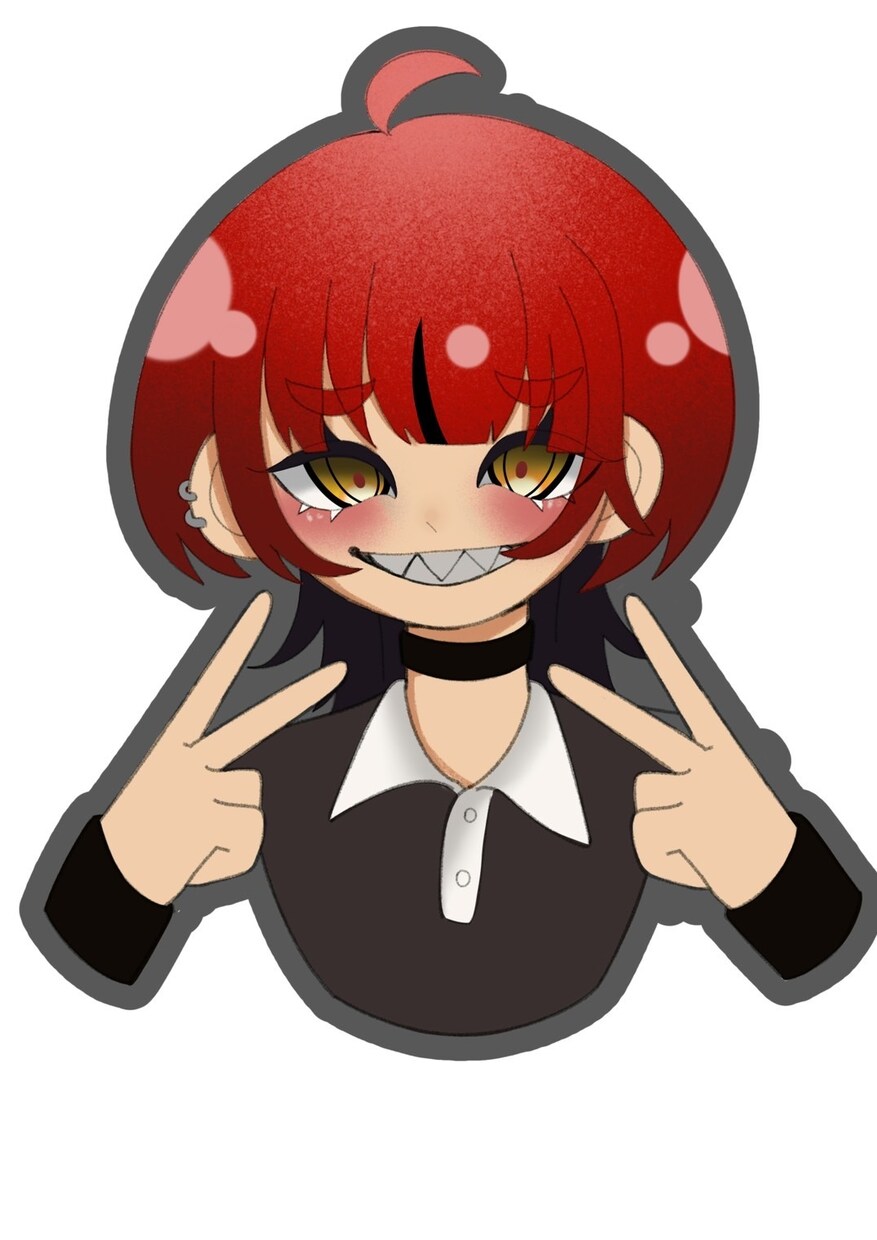 SNS等で使用出来るアイコンを描きます 胸から上のキャラクターイラストのアイコンを作成します。 イメージ1