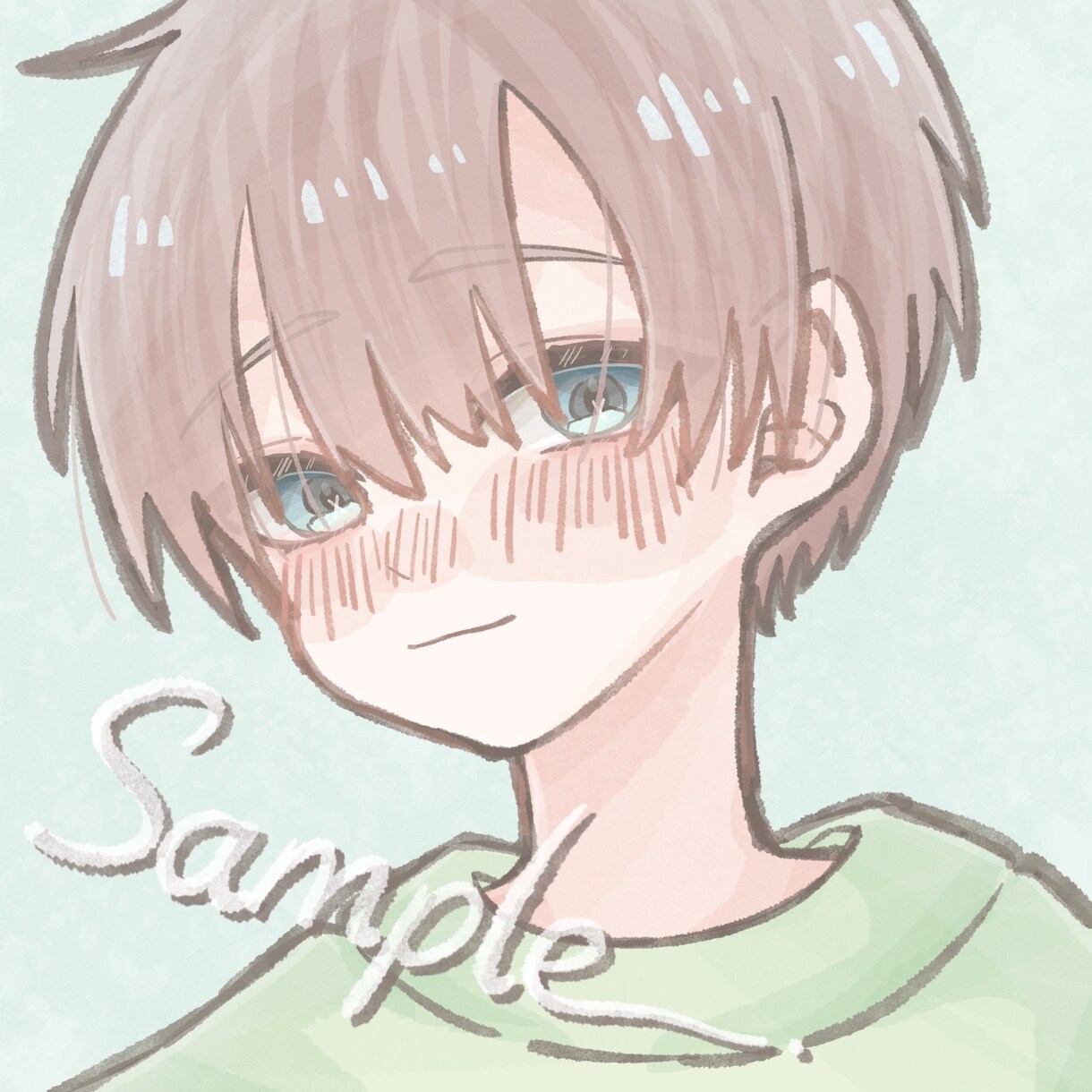 優しい雰囲気のアイコンイラストを描きます なんでもお気軽にご相談ください！ イメージ6