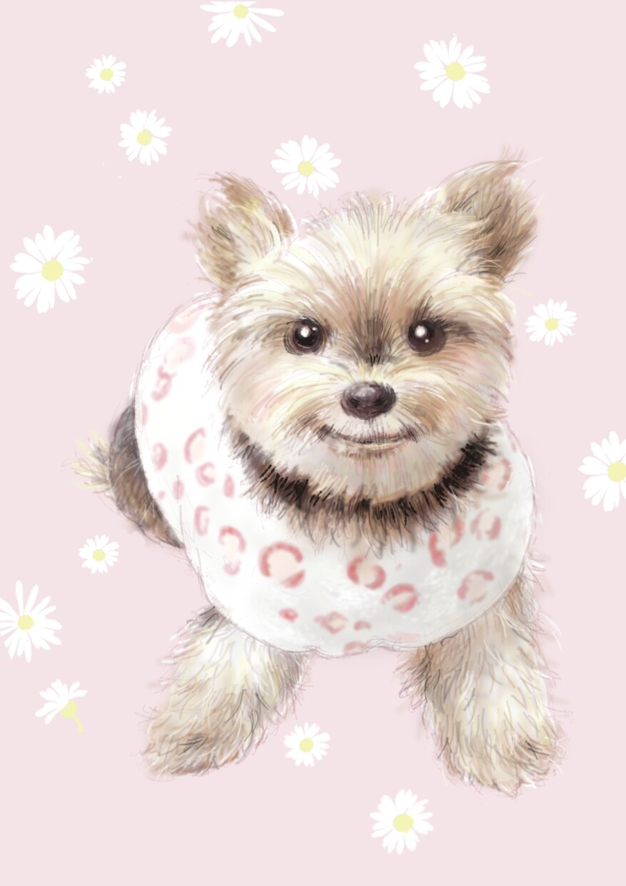 ふんわり柔らかい雰囲気の似顔絵をお描きします デザイナー経験のあるママ似顔絵師 イメージ9
