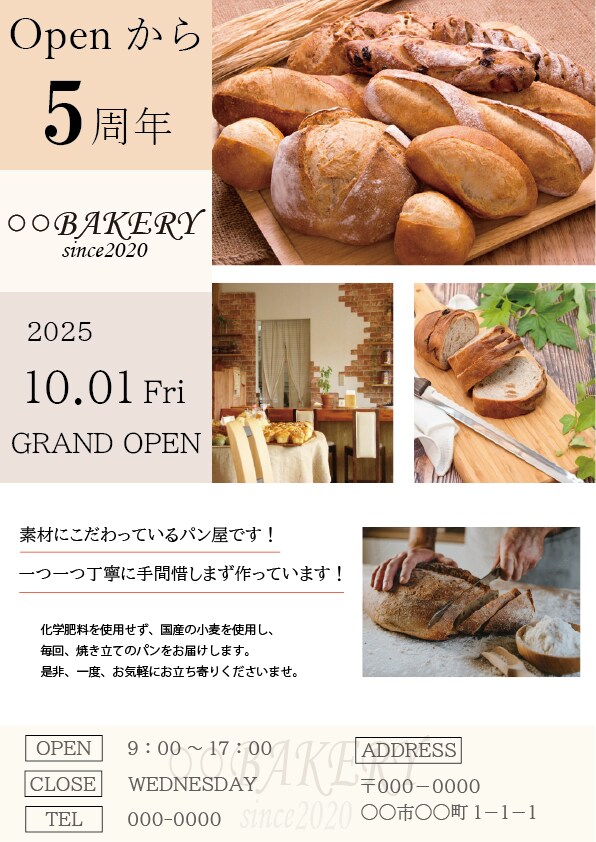 とにかく伝わりやすいデザインを目指します シンプルで、きちんと届くそんなチラシを必要としている方へ イメージ5