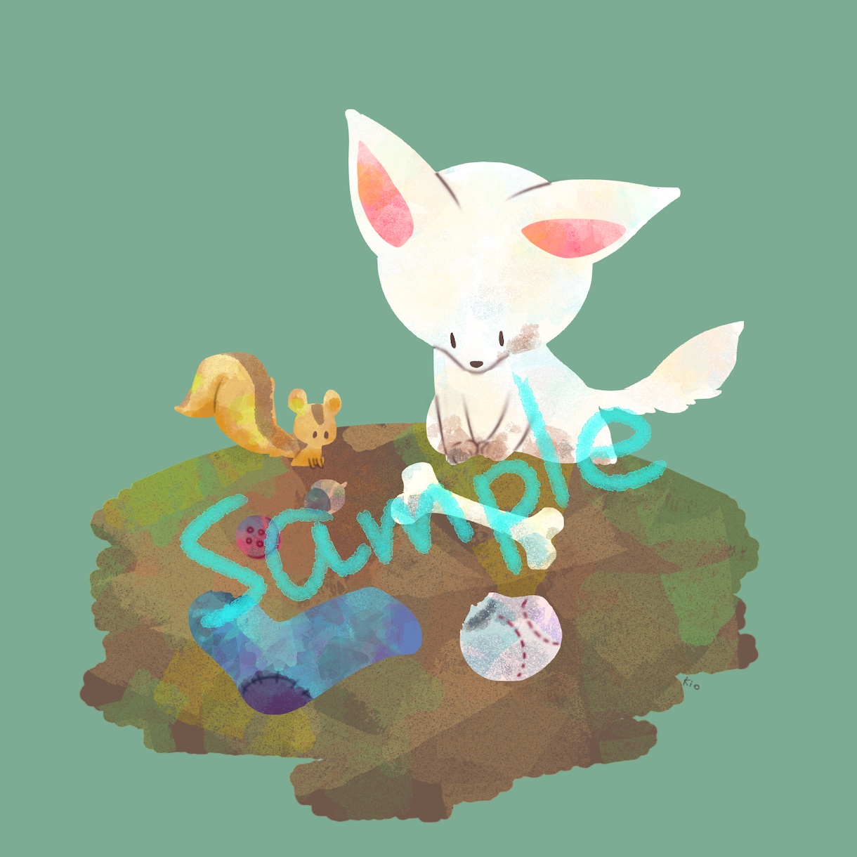 ペットの似顔絵描きます 絵本タッチでふんわりやわらかなイラストを目指してます イメージ3