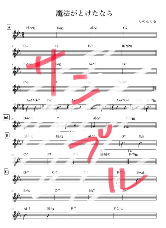 プロのギタリストが耳コピで楽譜を制作いたします 正確で素早い納品、TAB譜の作成も可能です。割引あります！ イメージ3