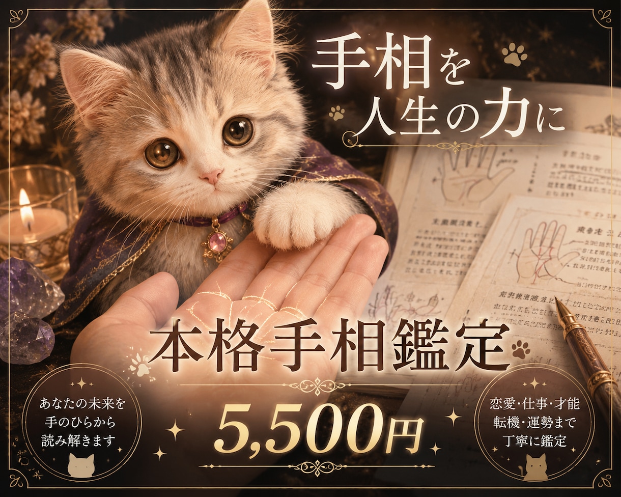 手相×ルノルマンで導きを届けます 魂の設計図を読み解き未来を視覚化します イメージ1