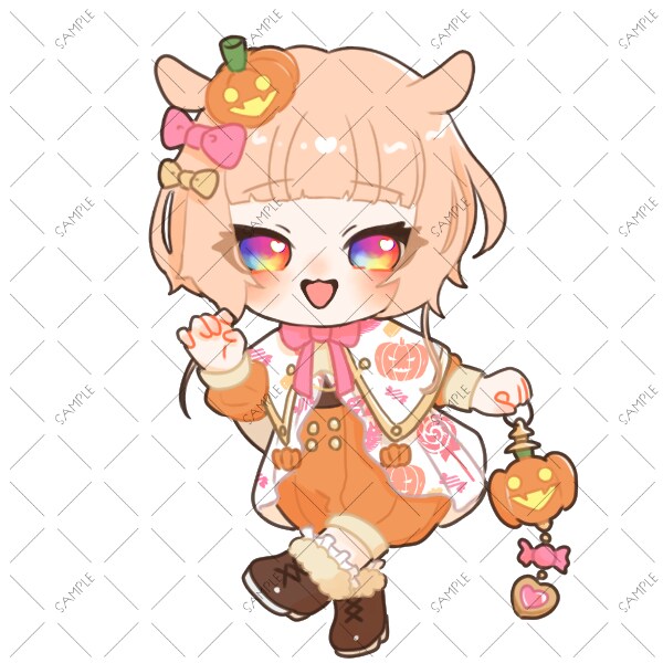 シンプル可愛いミニキャラ描きます あなただけのオリジナルミニキャライラスト イメージ1