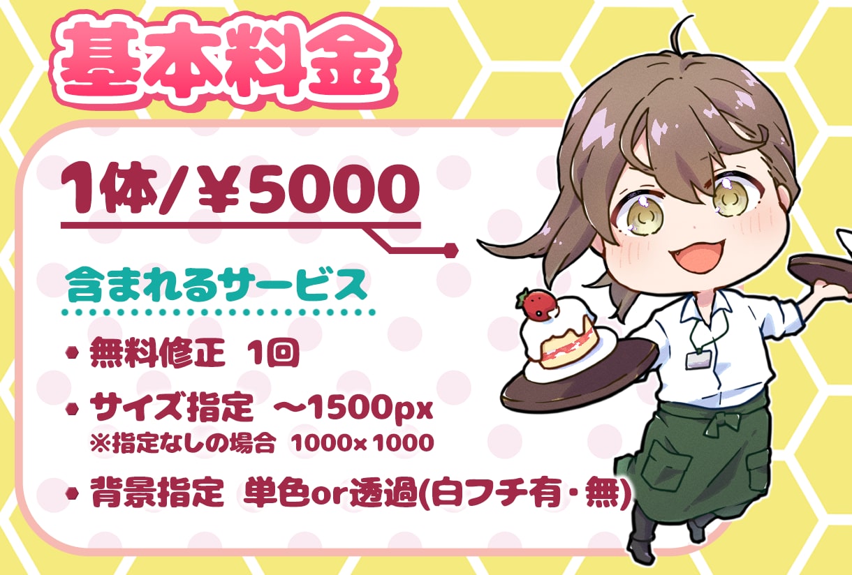 かわいいミニキャラ作成します オプションでグッズ等使用もＯＫ！ イメージ2