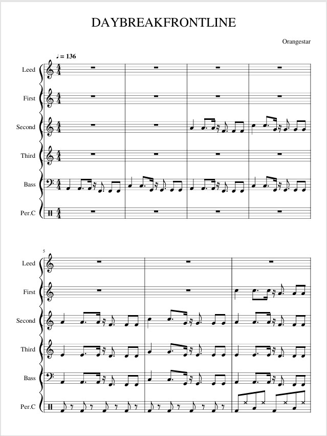 ご指定の楽曲を即日アカペラ用に編曲します アカペラ楽譜でお手元に(ボカロ・ロックバンド曲大歓迎) イメージ7