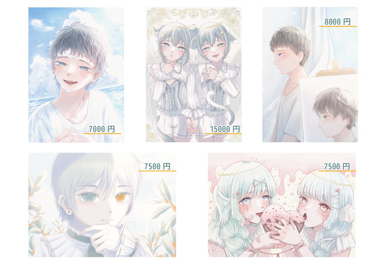 透明感のあるイラスト描きます 柔らかな色彩でオーダーメイドのイラストを描きます♪ イメージ5