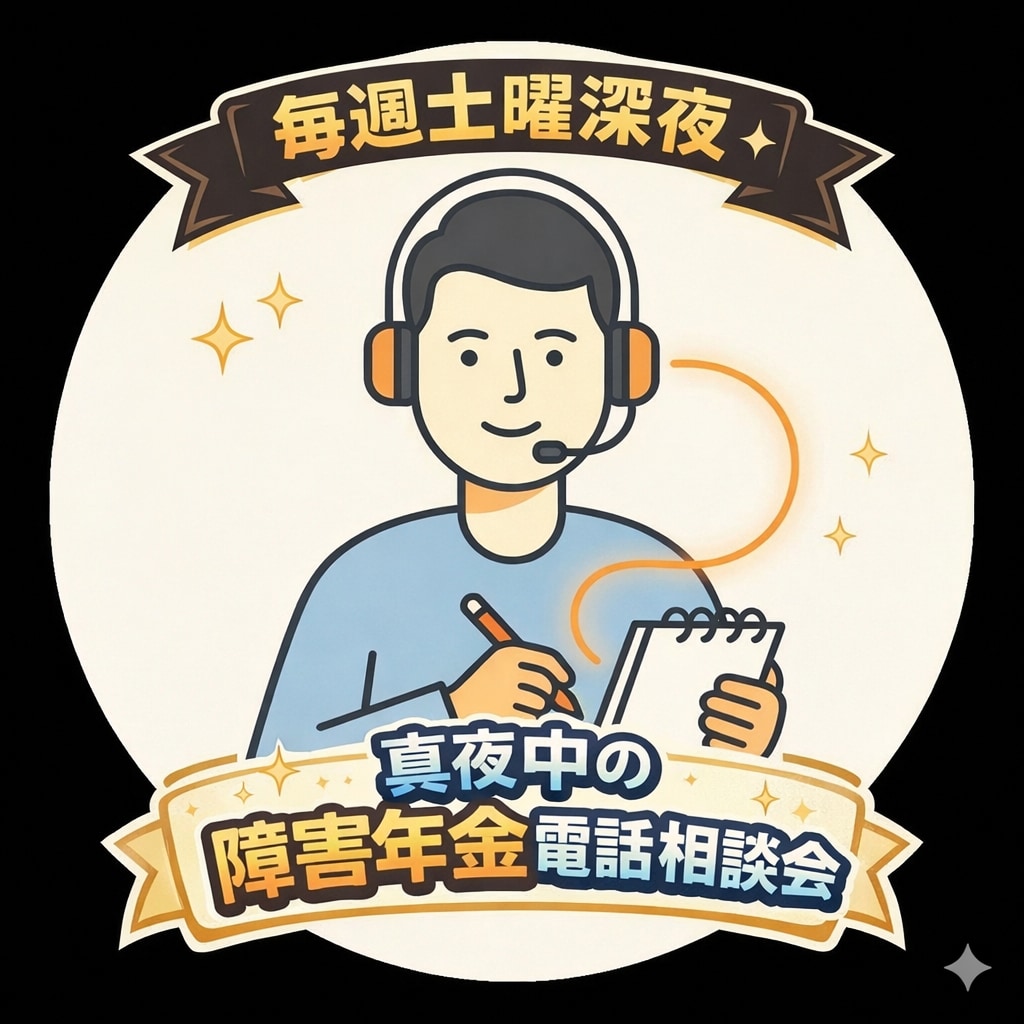 病気やケガで働けない、障害年金の相談承ります 専門社労士が親身にアドバイス、パンフ書式等特典つき電話相談 イメージ2