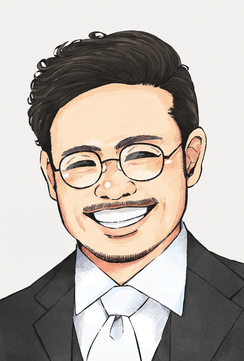 笑顔限定！満点スマイルを似顔絵にいたします 家族、カップルの方におススメです！！ イメージ5