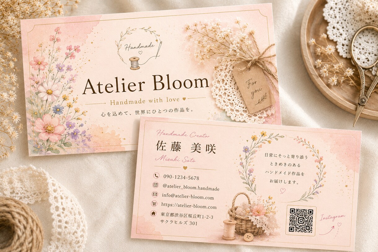 開業・起業する女性のための上品な名刺を制作します 夢を叶えるその日から、自信を持ってお客様へ渡せる名刺へ。 イメージ5