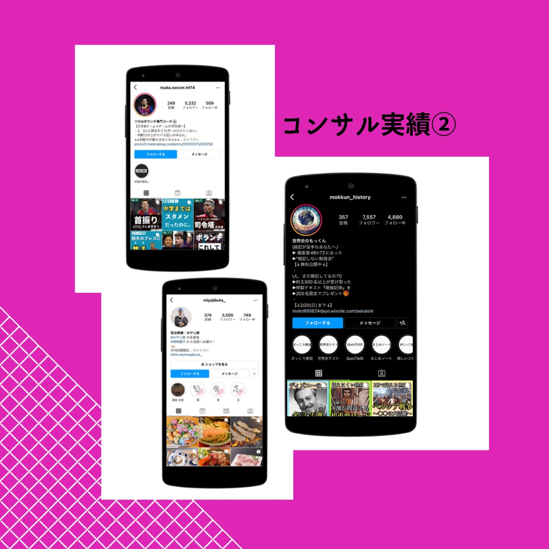 SNSで売上が立たない貴方へオンライン指導します *コンサル実績(一部)は2ページ以降へ イメージ3
