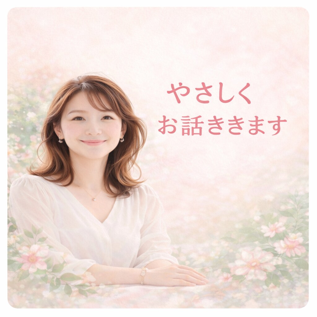 誰かと話をしたい方へ。優しくあなたのお話聞きます 否定せず、不安・寂しい時も安心して話せる時間をお届けします イメージ1