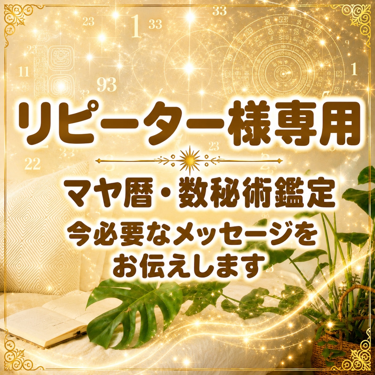 リピーター様専用　今必要なメッセージをお伝えします マヤ暦×数秘術であなたが知りたいことを深掘り鑑定します イメージ1