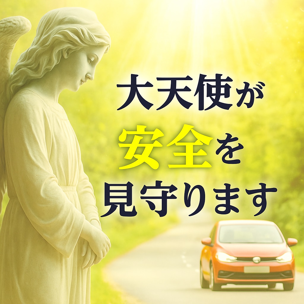 大天使の加護であなたと家族を交通安全で守ります 旅行前、新車買い替え時、ご家族の通学、バイクや自転車も祈願可 イメージ2
