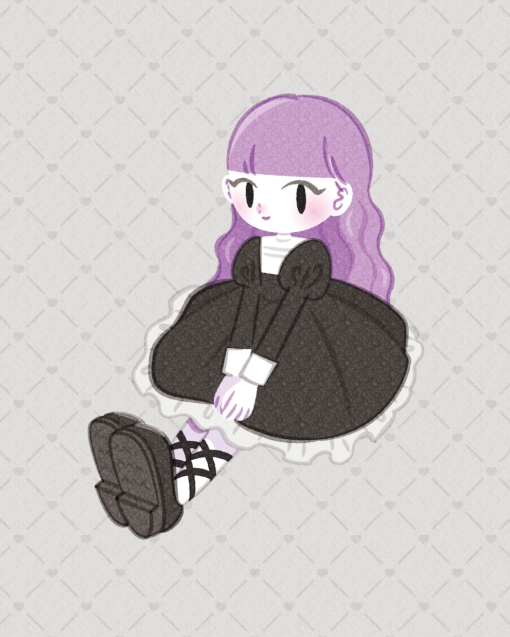 あなたの個性を、ポップな全身イラストにします お気に入りのお洋服でお洒落に自分を表現！自由な切り抜きOK イメージ1