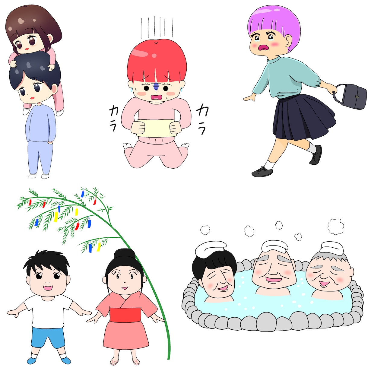 シンプルで面白くて可愛いイラストを描きます SNS、サイト、挿絵、カットイラスト等にご利用ください。 イメージ5