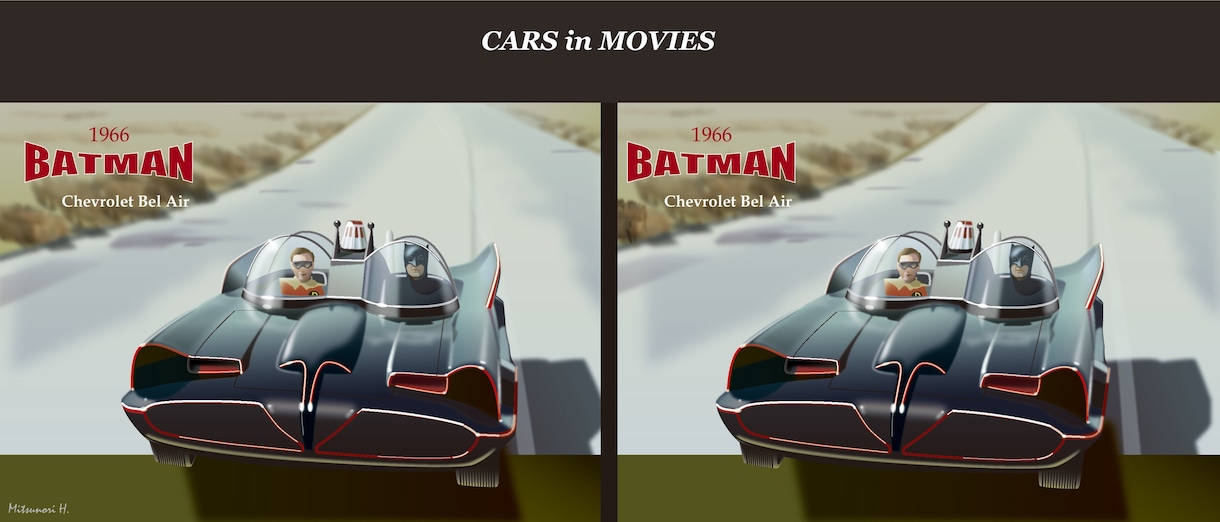 大切な愛車の写真をドラマチックなイラストにします あなたの愛車が映画のワンシーンに登場! イメージ9
