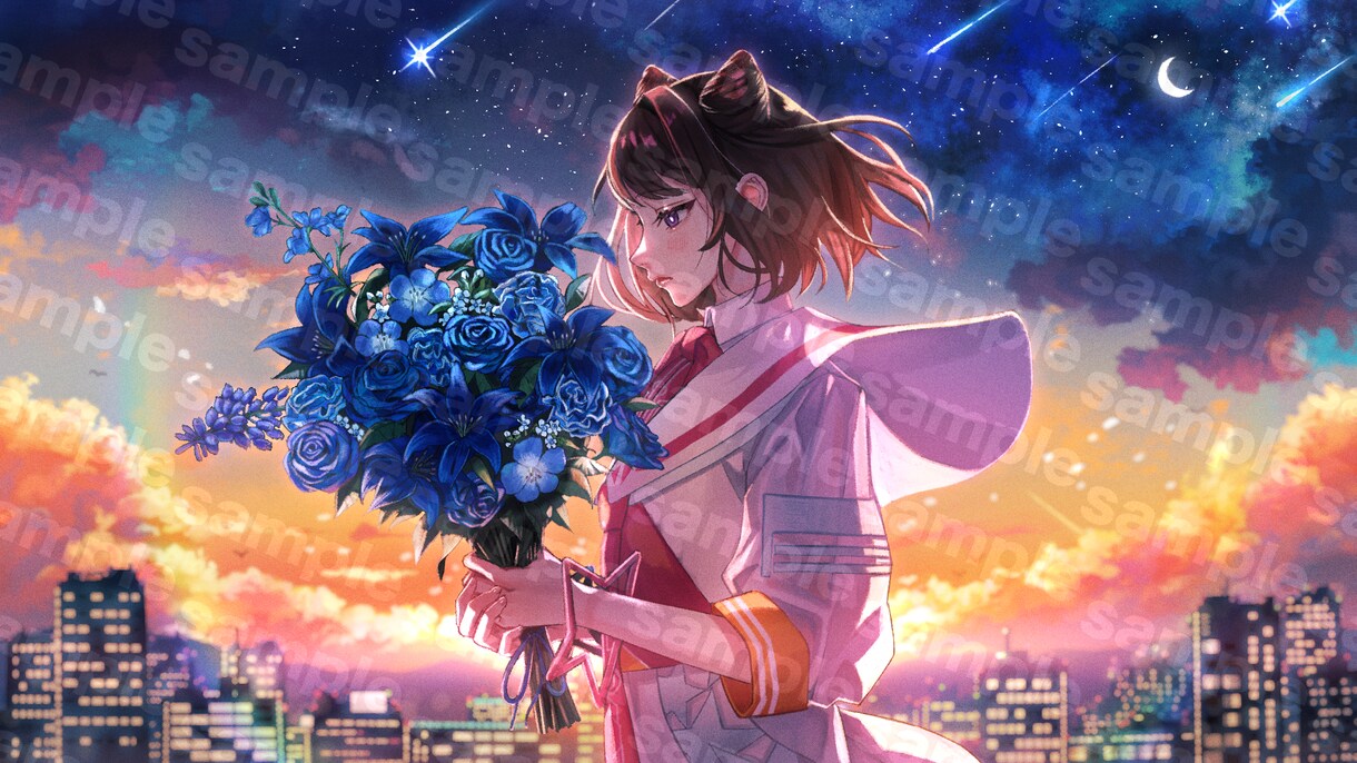 儚くてアンティークな一枚絵イラストを制作いたします 丁寧に納品日厳守でイラストを提供致します！ イメージ8
