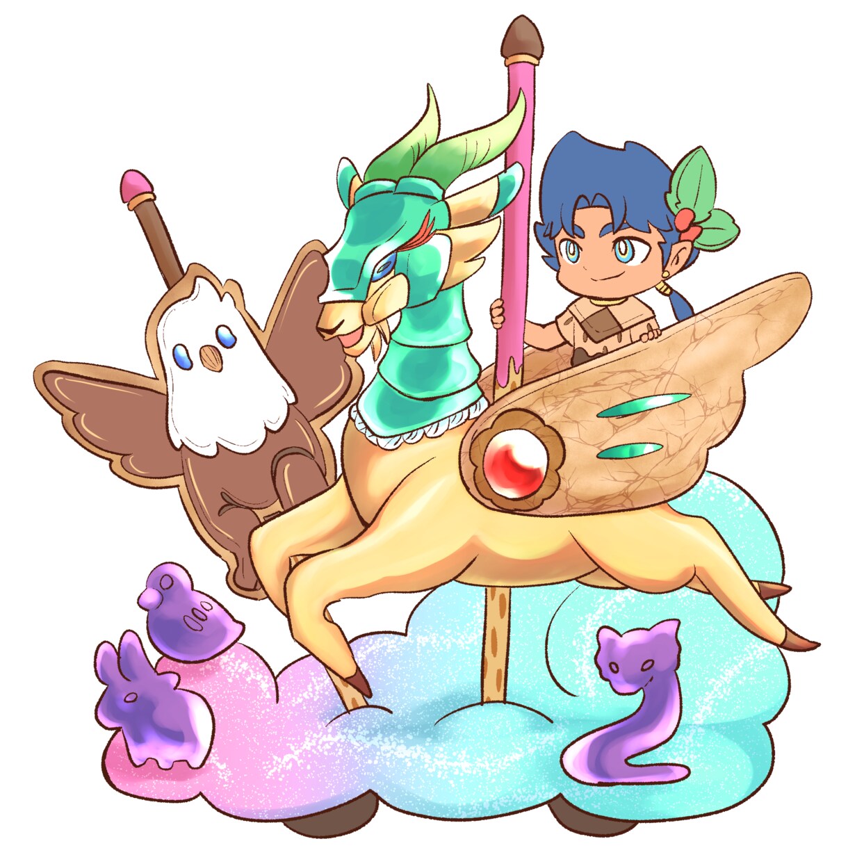 かわいいSNSアイコンイラスト描きます ちびキャラや動物(ペット)、ケモノなどのアイコンが欲しい方へ イメージ4