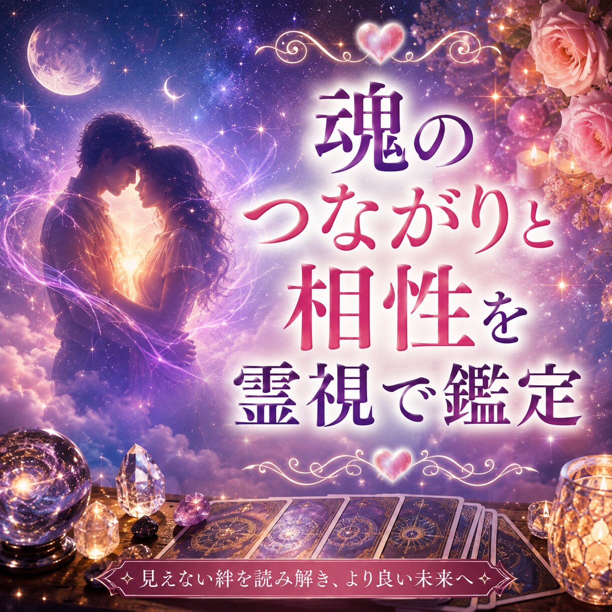 魂のつながりと相性を霊視で鑑定します 気になるお相手との魂の結びつきを読み解きます イメージ1