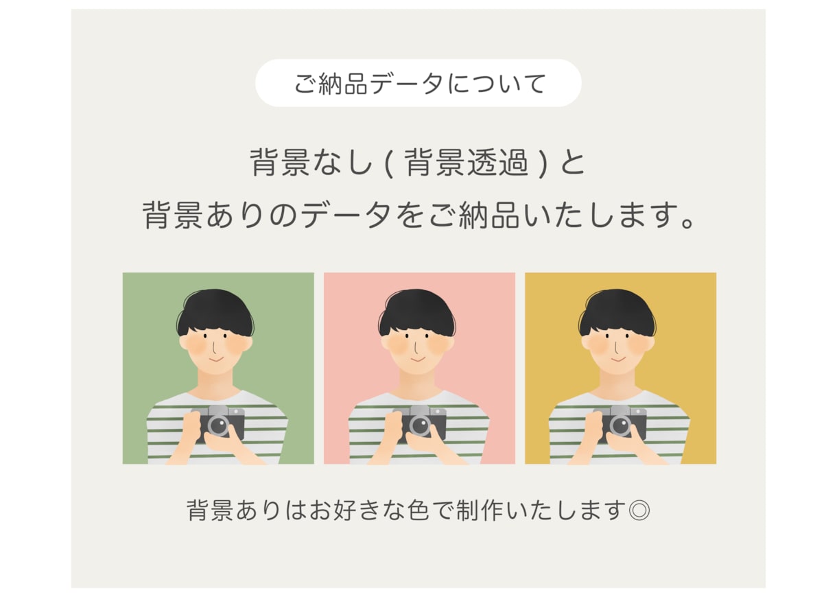 シンプルでおしゃれな似顔絵イラスト描きます あなたらしい小物を持たせて描きます◎ イメージ4