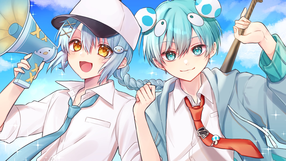 歌ってみた・MVのサムネや立ち絵イラストを描きます 映えるイラストをお届けします。お気軽にご相談ください！ イメージ1