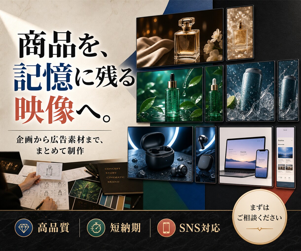 広告・SNS用の動画を高品質に制作します 商品PR・縦型ショート・AI映像対応 イメージ8