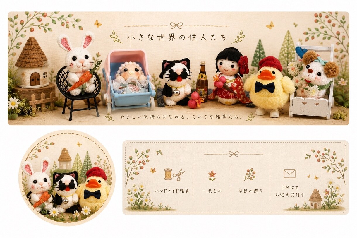 あなたのイメージに沿ったデザインを制作します やさしく温かみのある世界観を形に イメージ9