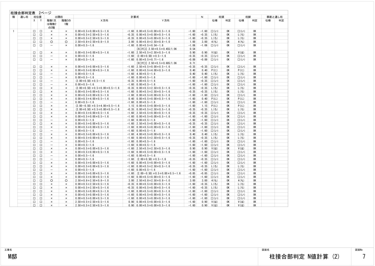 木造住宅軸組計算いたします アーキトレンドを使用した木造軸組計算 イメージ8