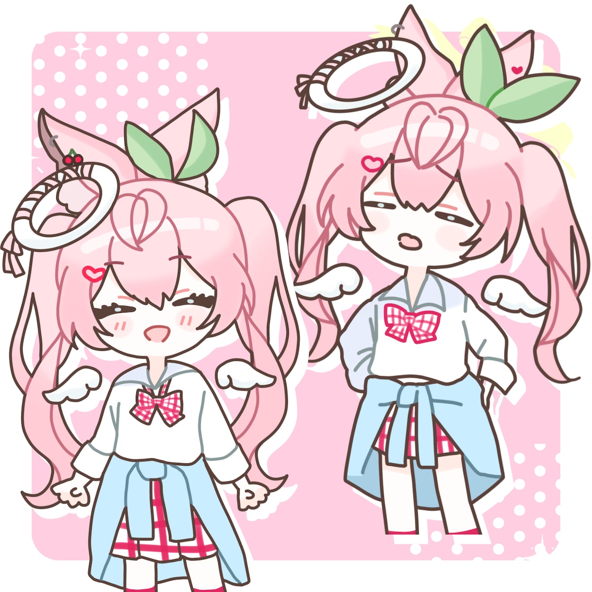 萌え系かわいい系♥ミニキャライラスト描きます 使用用途多数♥配信活動やグッズ・推しへのプレゼントにも！ イメージ5
