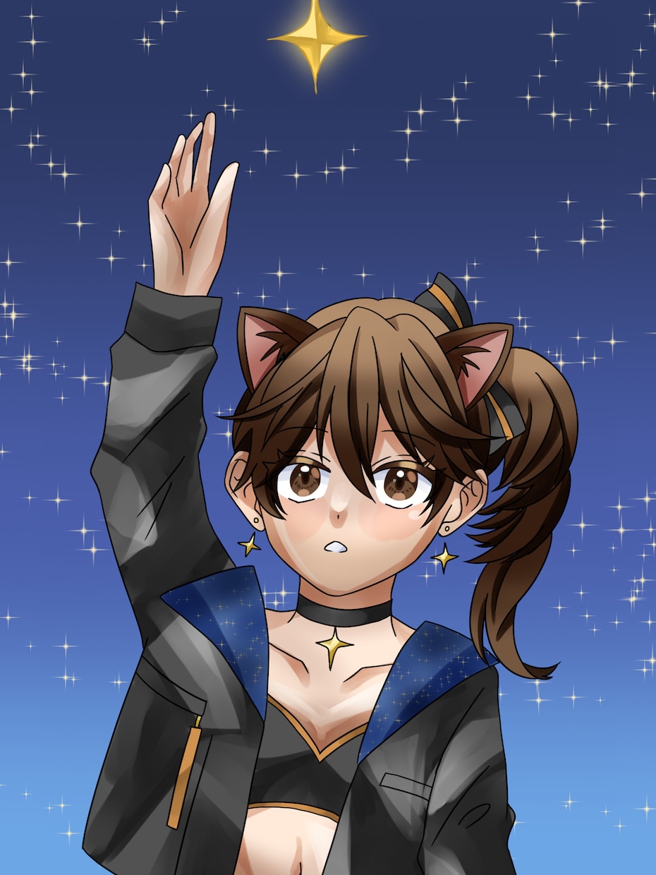 VTuberの歌ってみた動画イラスト描きます 動画に出てくるVTuberキャラのイラストを描きます イメージ1