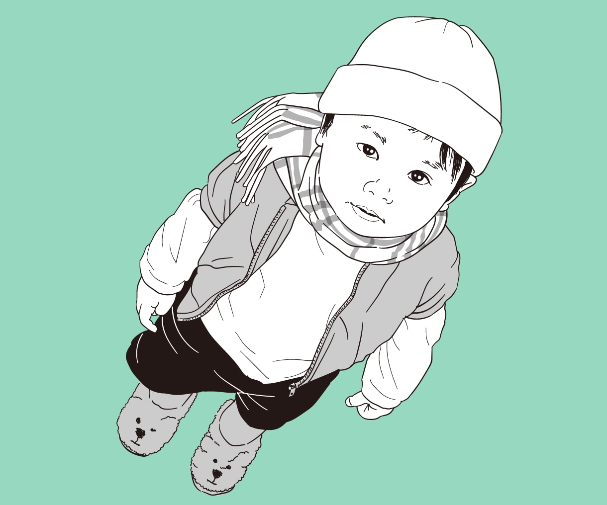 洗練された線画ポートレートイラスト制作します 写真を元に名刺やSNSのプロフィール等に使える一枚を制作 イメージ4