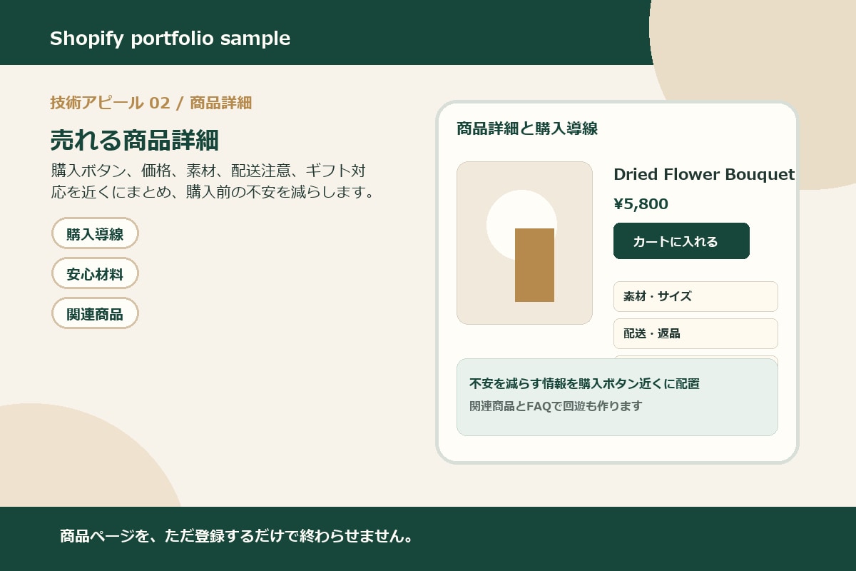 Shopify初心者向けネットショップ構築します 範囲・実費を整理し、公開前チェックまで対応 イメージ2