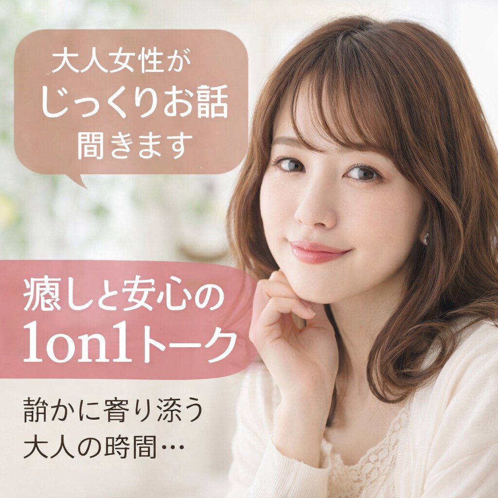 大人女性がじっくりお話聞きます 元トップ配信者が誰にも言えない話、聞きます イメージ1