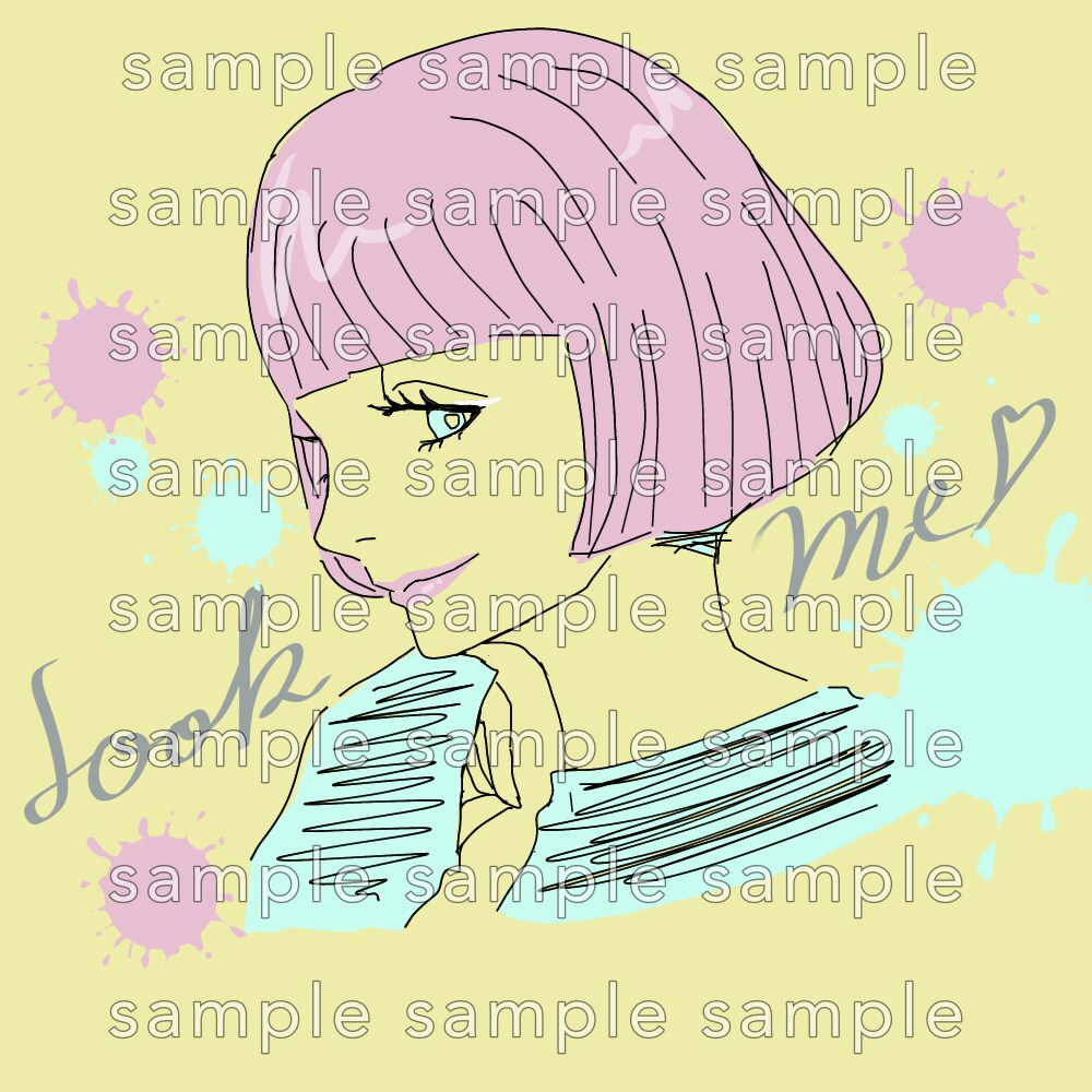 ガールズイラストメーカー横顔描きます オリジナルのガールズイラストでSNSアイコン・スマホ壁紙に イメージ3