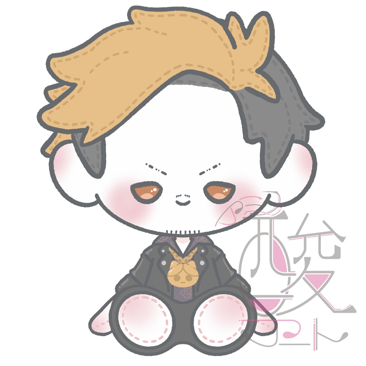 ぬいぐるみ風イラスト描きます ゆるふわ可愛いぬい風イラスト、アイコンや配信のお供にどうぞ！ イメージ4