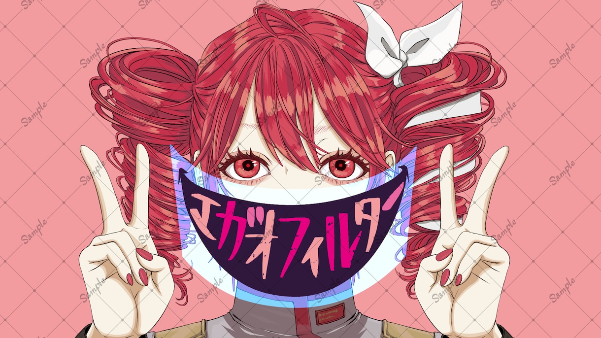 目を惹く！埋もれないMV・サムネ用イラスト描きます 歌い手様必見！MV・サムネ・ジャケ対応！エッジのある可愛さを イメージ4