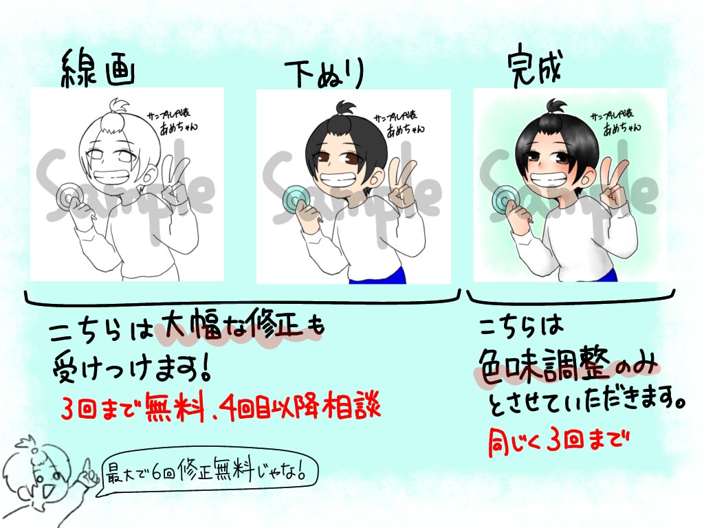 クレヨン線画でイラスト描きます かっこかわいいシンプルめイラスト！ イメージ4