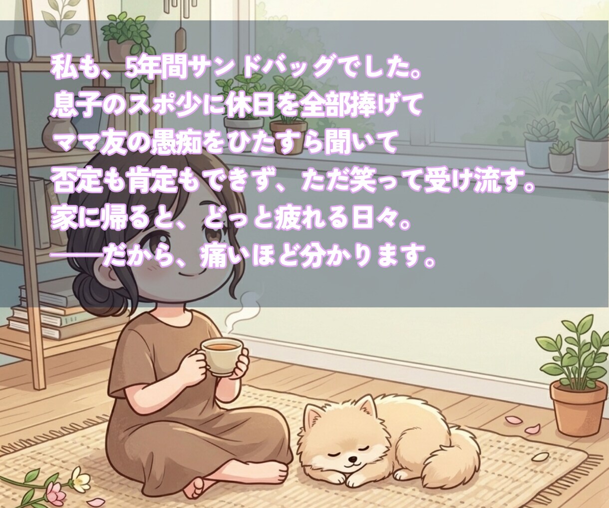 スポ少疲れた保護者の愚痴、卒団後の私が聞きます 大丈夫、終わります。先に抜けた私が聞きますね イメージ3
