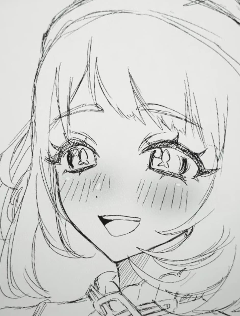 初出品✦SNSアイコン,1枚絵描きます 2枚目～は絵柄の見本のためラフ+直撮りの状態です イメージ2