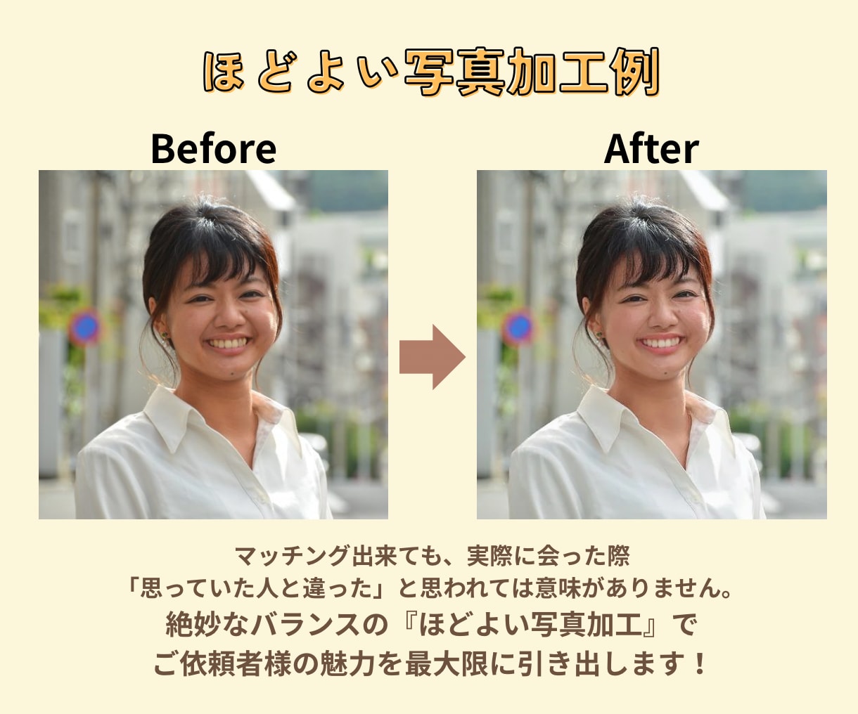 アプリ婚夫婦がプロフィール作成のお手伝いをします マッチングアプリのプロフィール、男女両視点からアドバイス！ イメージ3