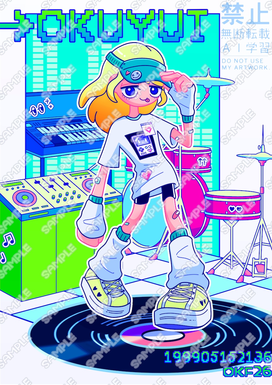 ポップでエモかわいいイラスト描きます おしゃれでエモい&今っぽい雰囲気お求めな方はご相談ください！ イメージ7