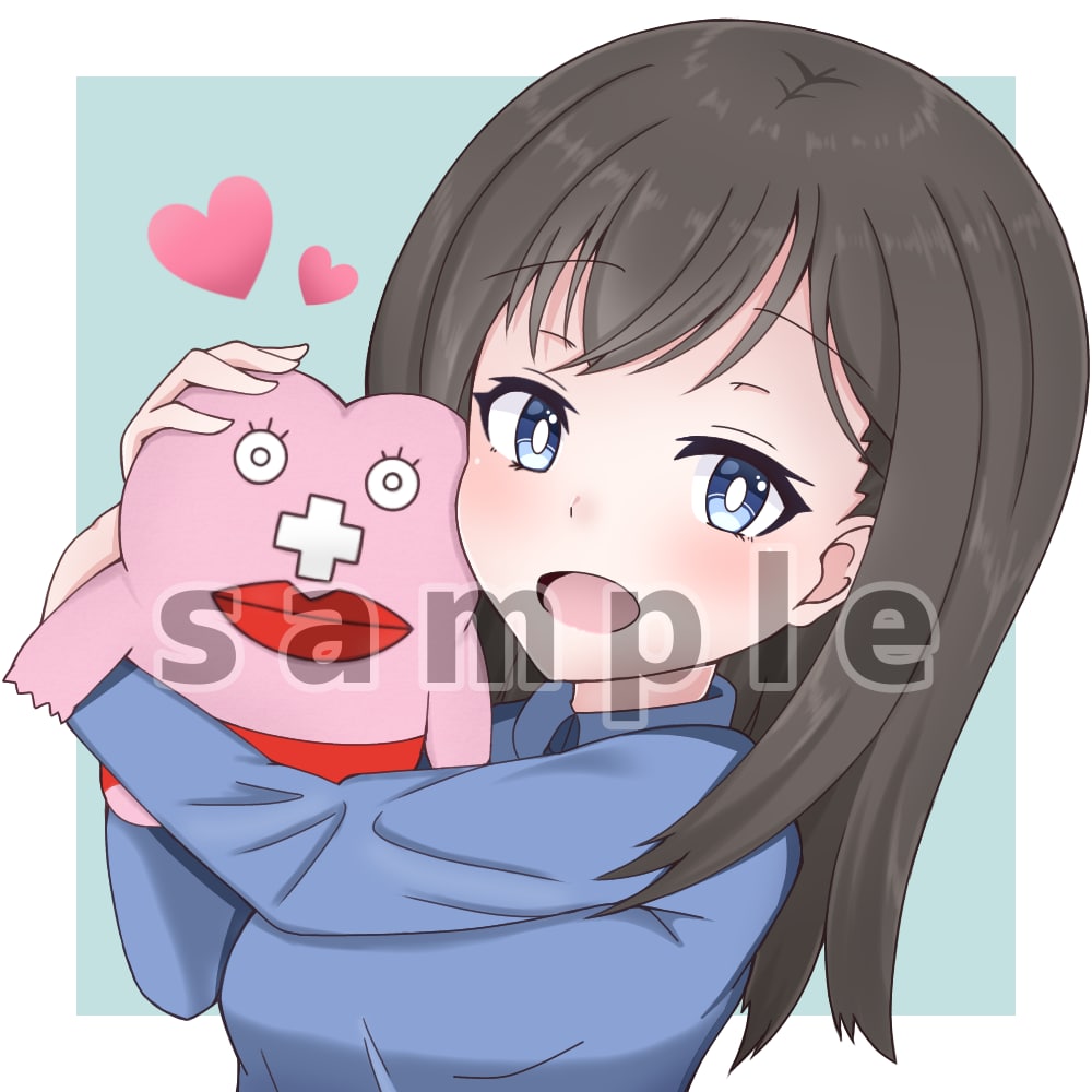 迅速に可愛い女の子のSNSアイコン描きます 版権OK迅速に可愛いアイコン制作します イメージ6