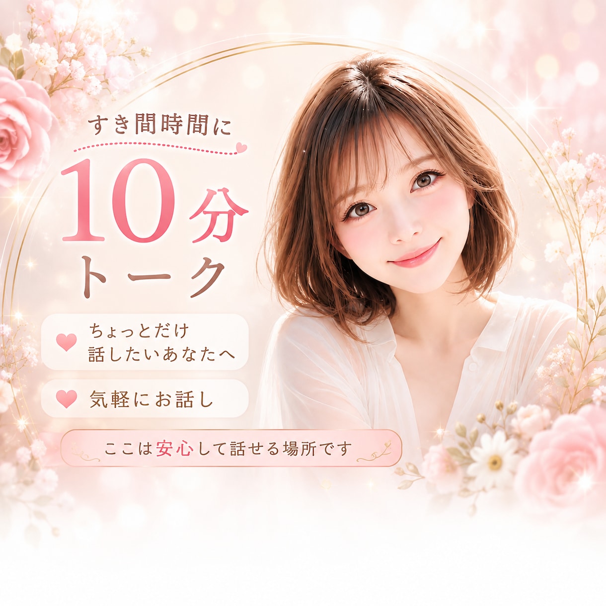 約１０分間⭐️サクッと気分転換⭐️お聴きします お試しの方もリピーター様も⭐️すきま時間⭐️ちょこっとお話 イメージ1
