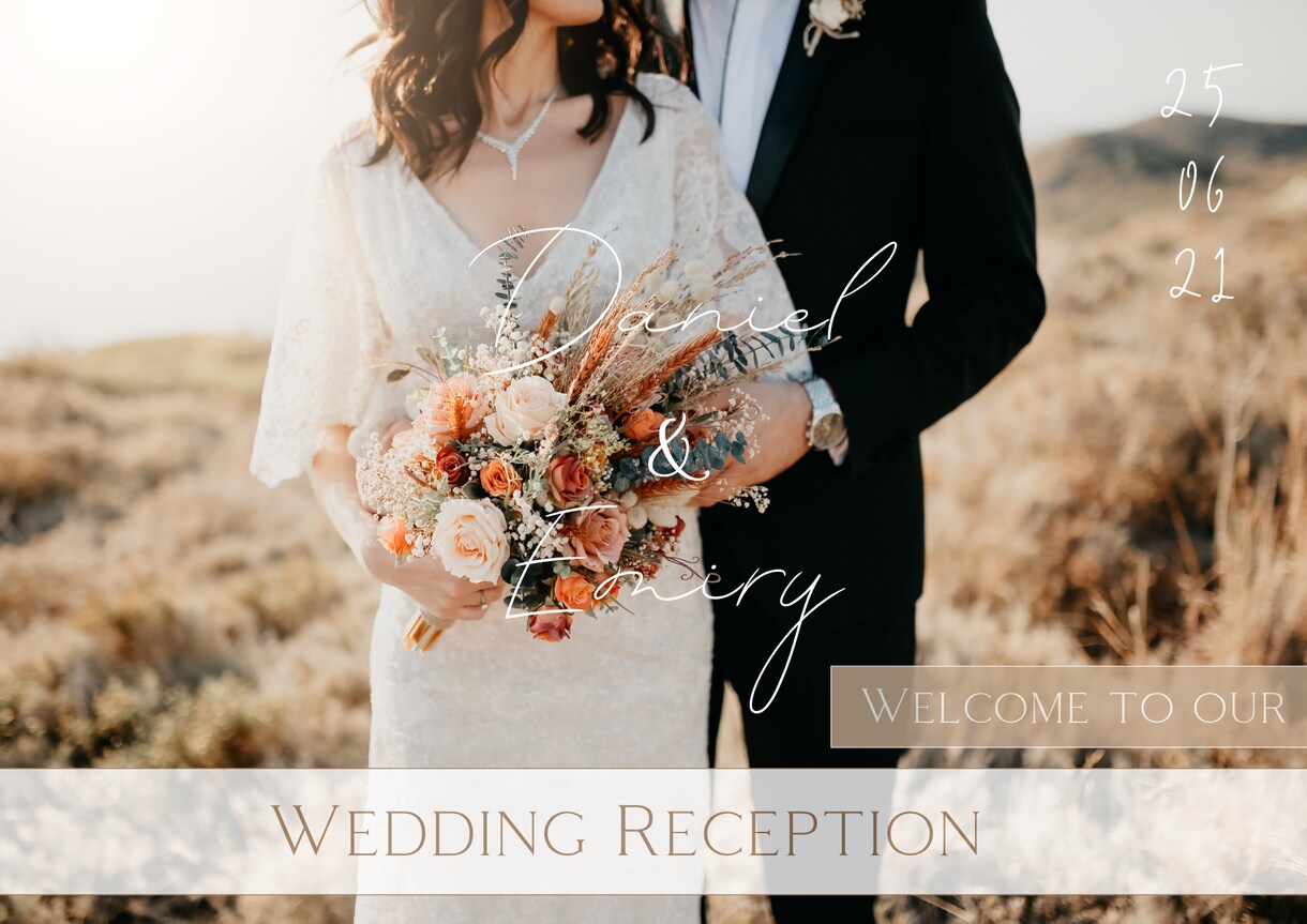 特典あり◎写真メインのウェルカムボードを作成します 結婚式・パーティーを控えてる方へ♪ イメージ3