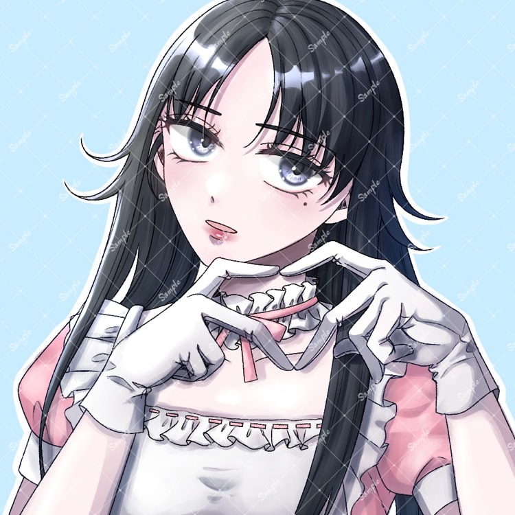 SNSアイコンを可愛く丁寧に描きます 繊細で艶やかなイラストでSNSを彩ります イメージ2